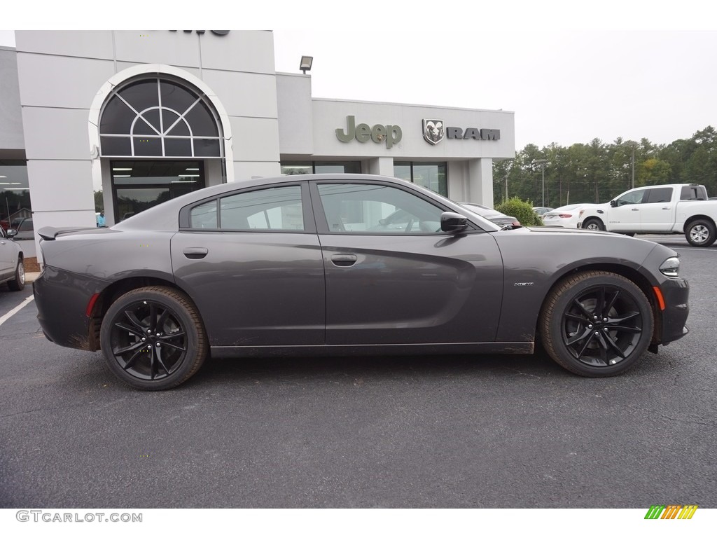 2016 Charger R/T - Granite Crystal Metallic / Black photo #8