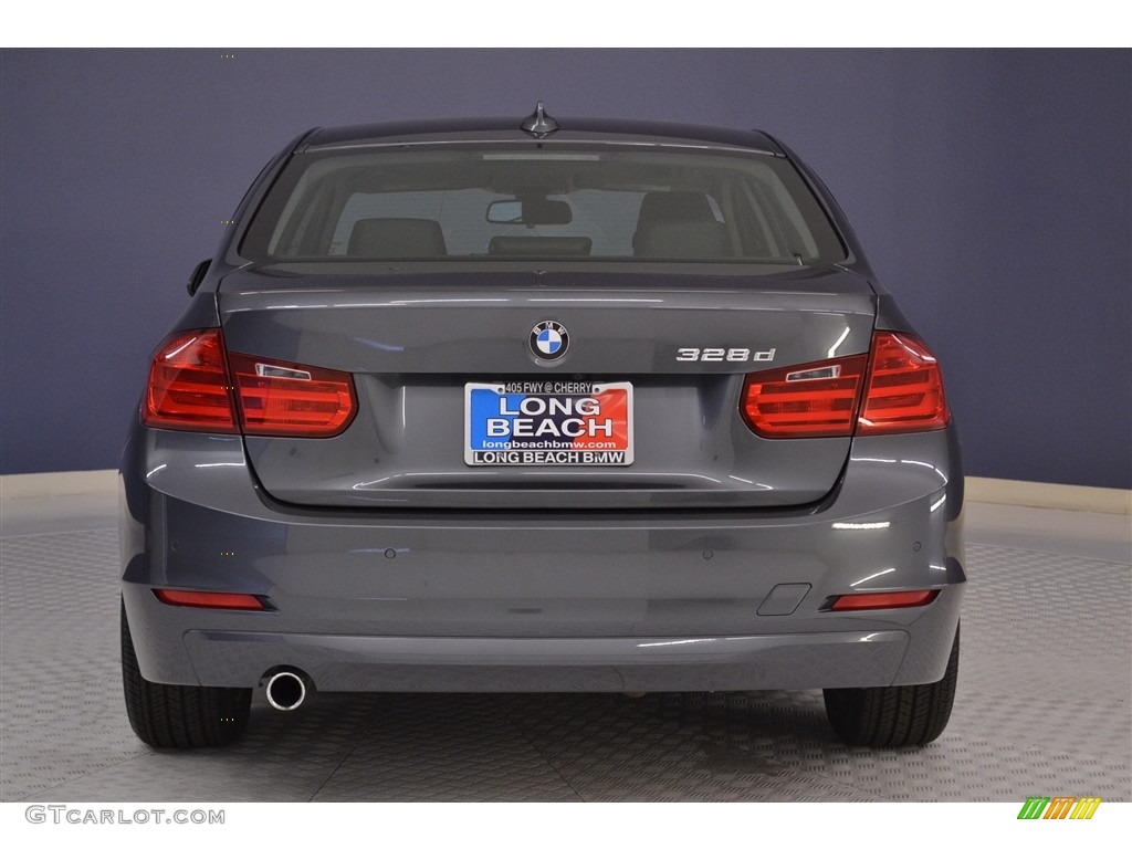 2014 3 Series 328d Sedan - Mineral Grey Metallic / Black photo #6