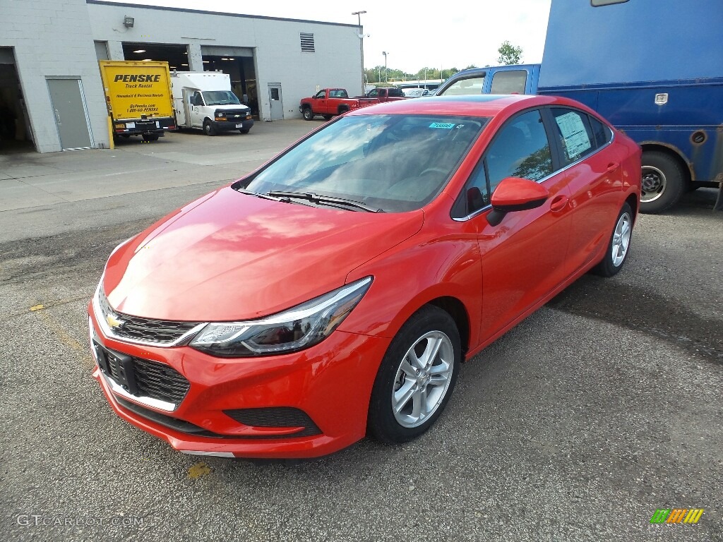 2016 Cruze LT Sedan - Red Hot / Jet Black photo #1