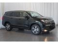 2016 Black Forest Pearl Honda Pilot EX  photo #5