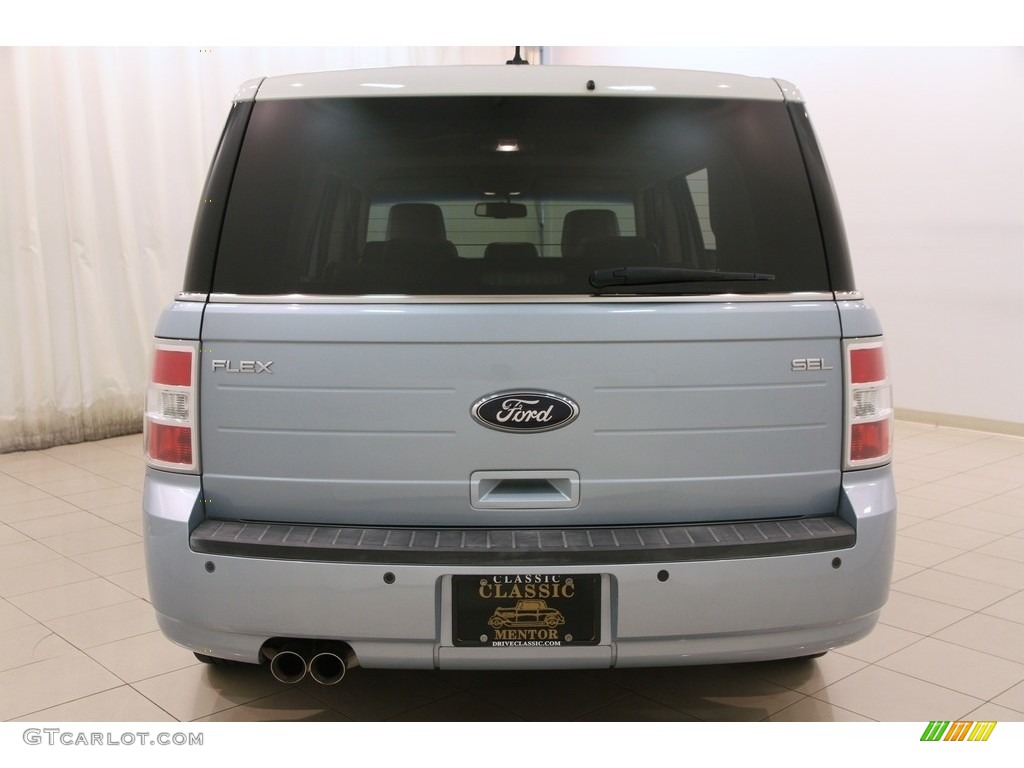 2009 Flex SEL - Light Ice Blue Metallic / Medium Light Stone photo #16
