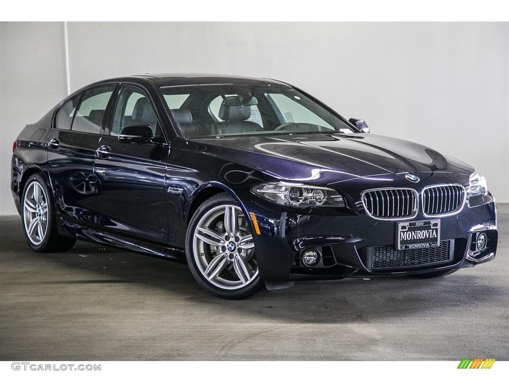 2016 5 Series 535i Sedan - Carbon Black Metallic / Black photo #11