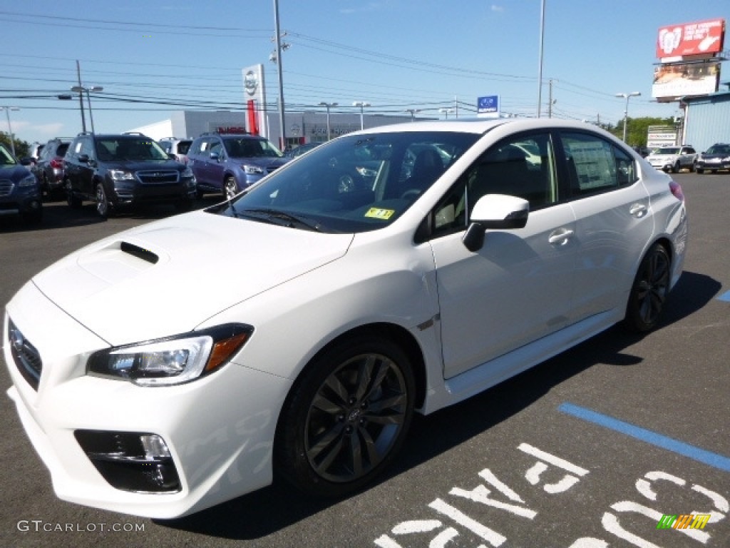 2017 WRX Limited - Crystal White Pearl / Carbon Black photo #13