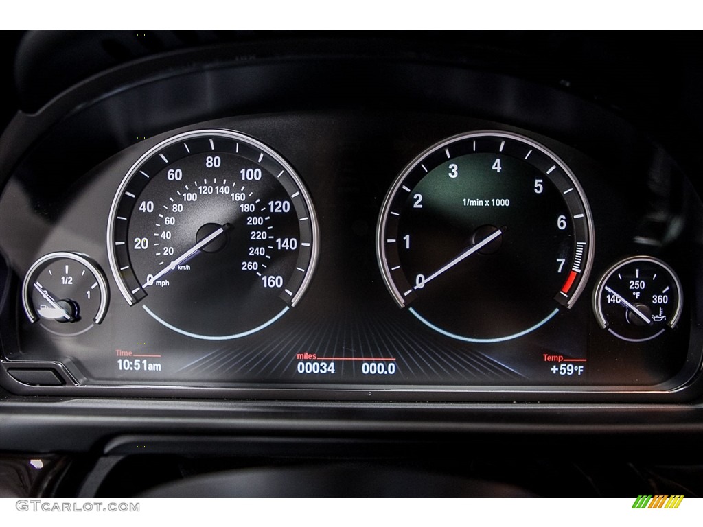 2016 5 Series 535i Sedan - Dark Graphite Metallic / Black photo #7