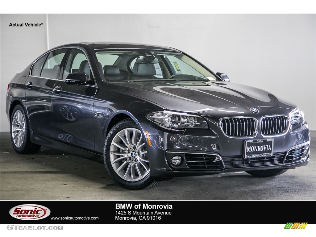 2016 5 Series 528i Sedan - Dark Graphite Metallic / Mocha photo #1