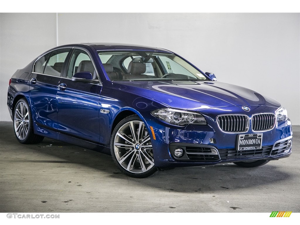 2016 5 Series 528i Sedan - Mediterranean Blue Metallic / Cinnamon Brown photo #12