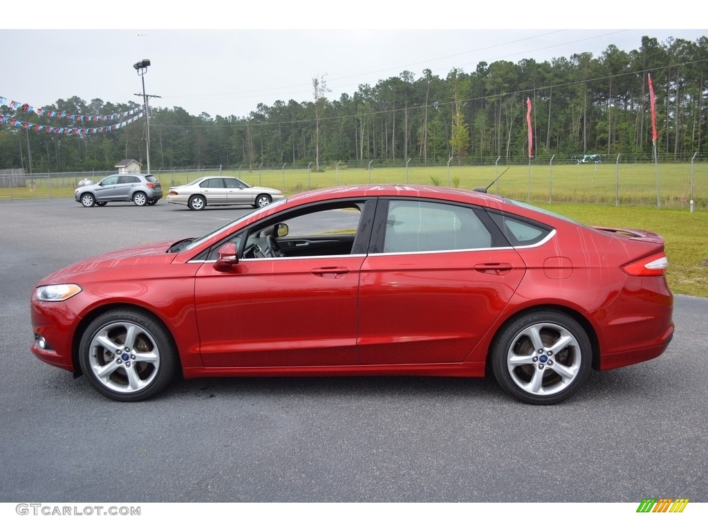 2016 Fusion SE - Ruby Red Metallic / Charcoal Black photo #7