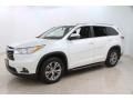 2014 Blizzard White Pearl Toyota Highlander XLE AWD  photo #3