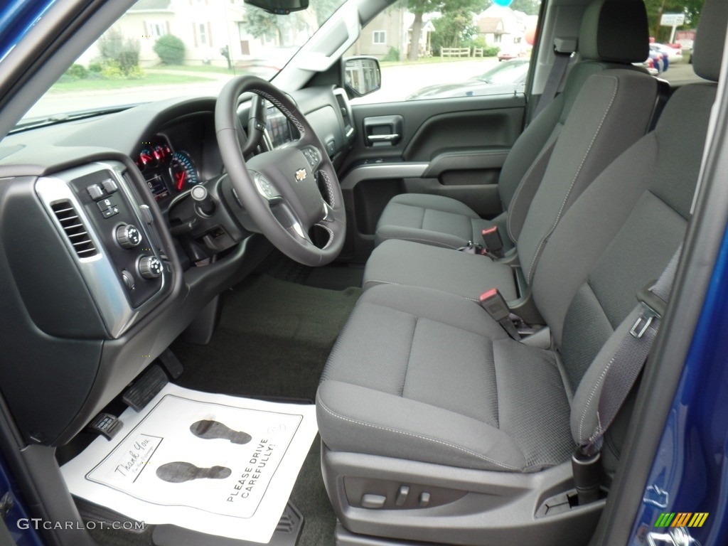 Jet Black Interior 2017 Chevrolet Silverado 1500 LT Crew Cab 4x4 Photo #115703997