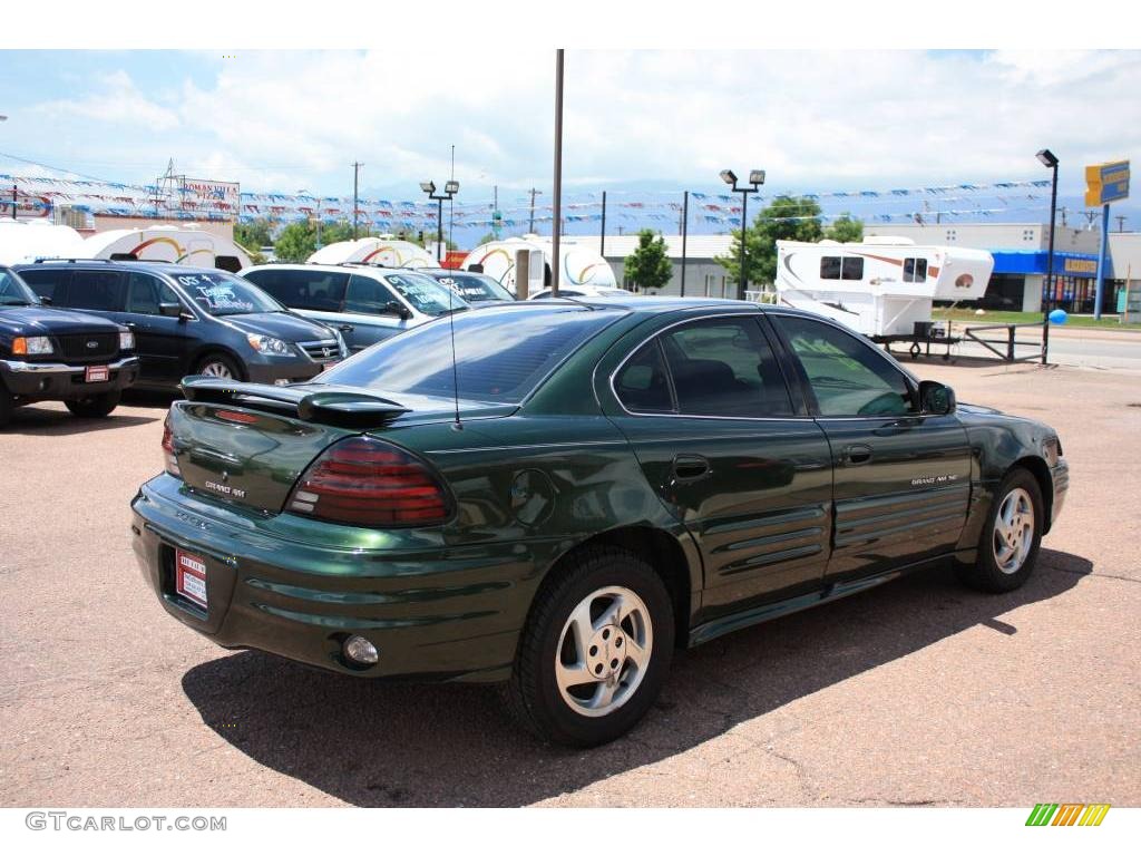 2000 Grand Am SE Sedan - Spruce Green Metallic / Dark Pewter photo #3