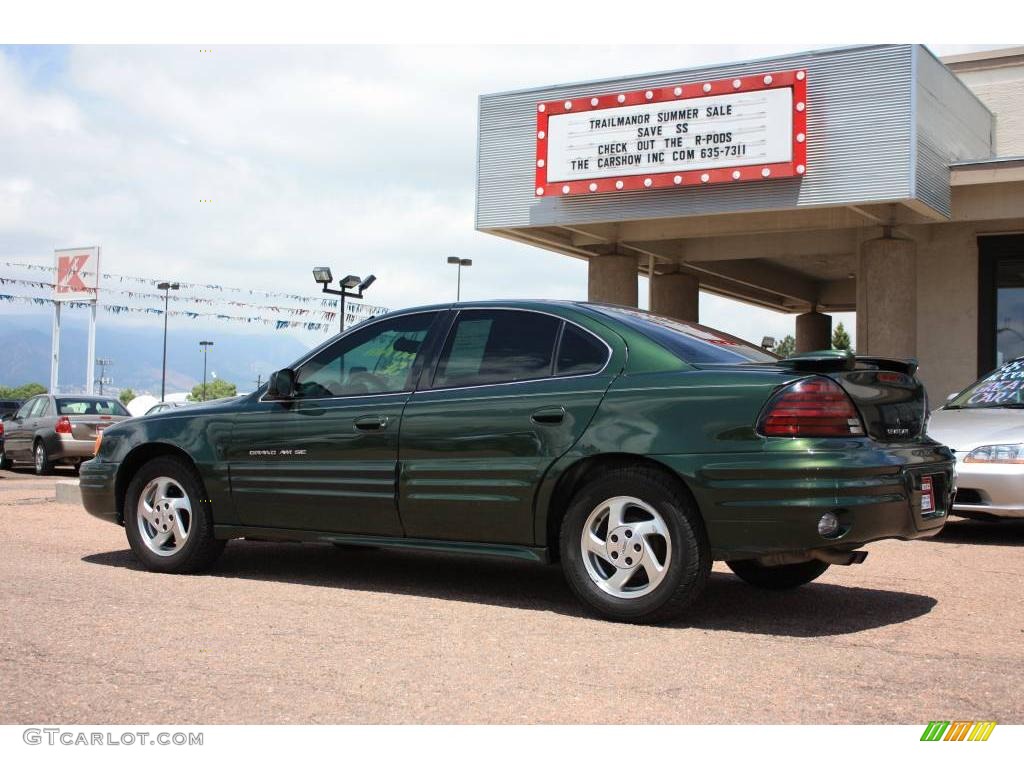 2000 Grand Am SE Sedan - Spruce Green Metallic / Dark Pewter photo #4