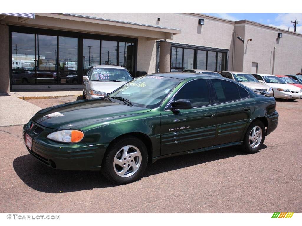 2000 Grand Am SE Sedan - Spruce Green Metallic / Dark Pewter photo #5