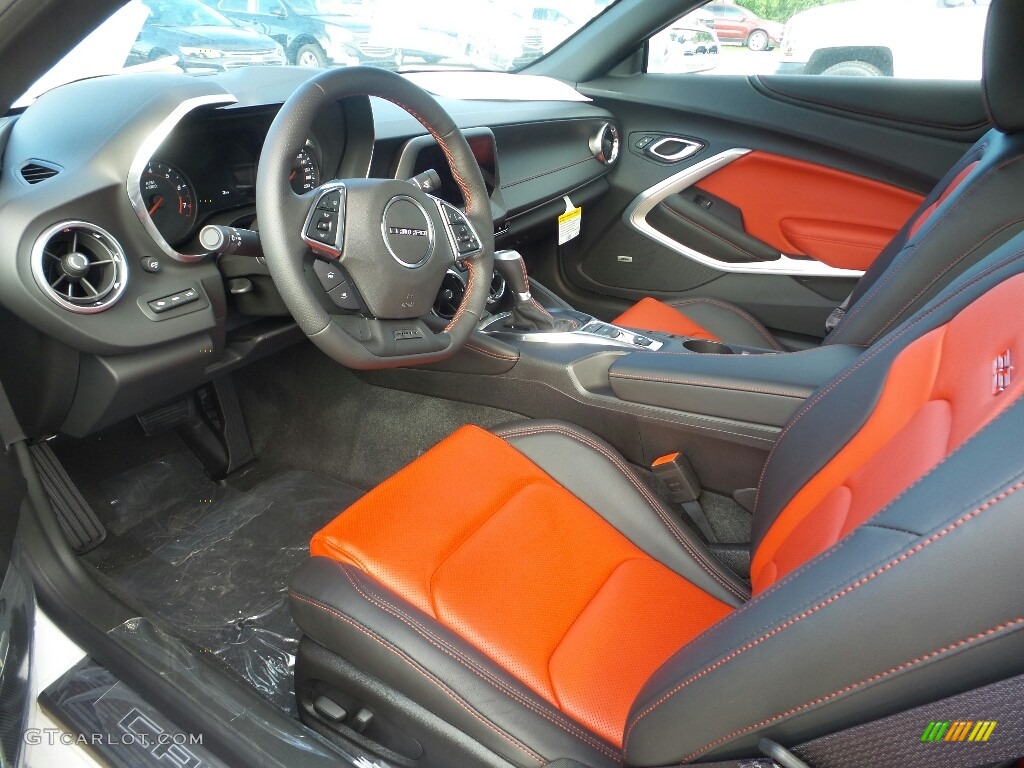 Adrenaline Red Interior 2017 Chevrolet Camaro SS Coupe Photo #115705875