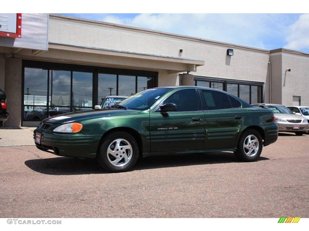2000 Grand Am SE Sedan - Spruce Green Metallic / Dark Pewter photo #14