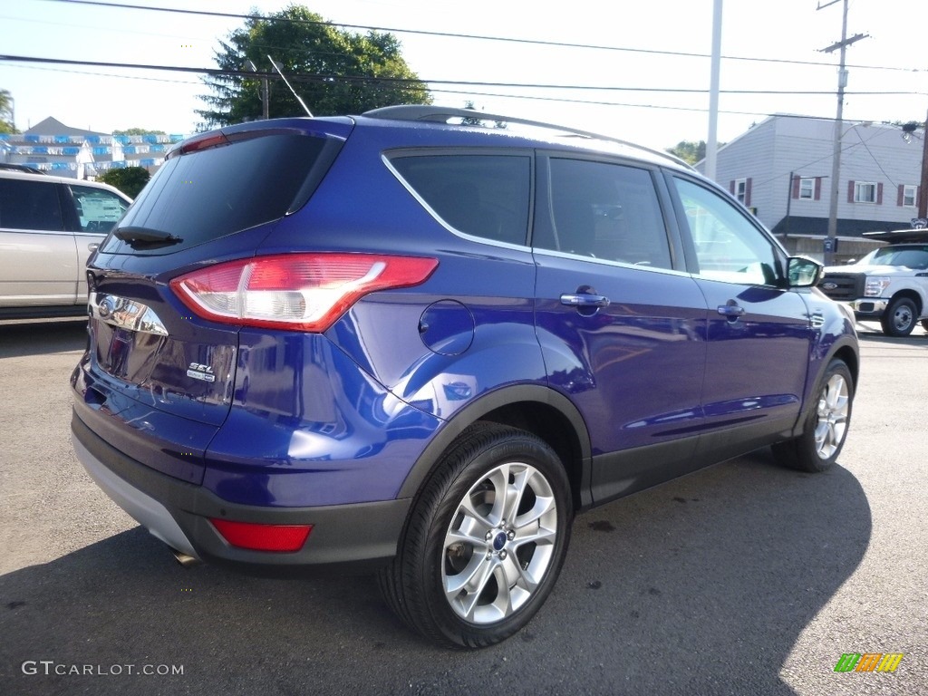 2013 Escape SEL 2.0L EcoBoost 4WD - Deep Impact Blue Metallic / Charcoal Black photo #5