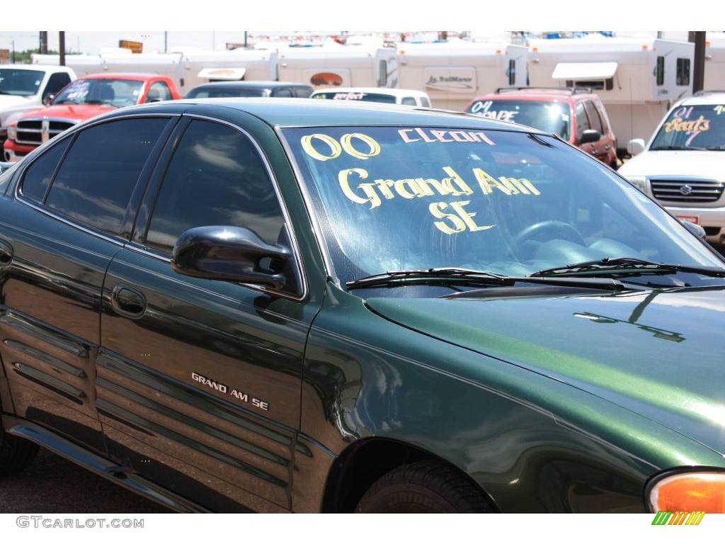 2000 Grand Am SE Sedan - Spruce Green Metallic / Dark Pewter photo #16