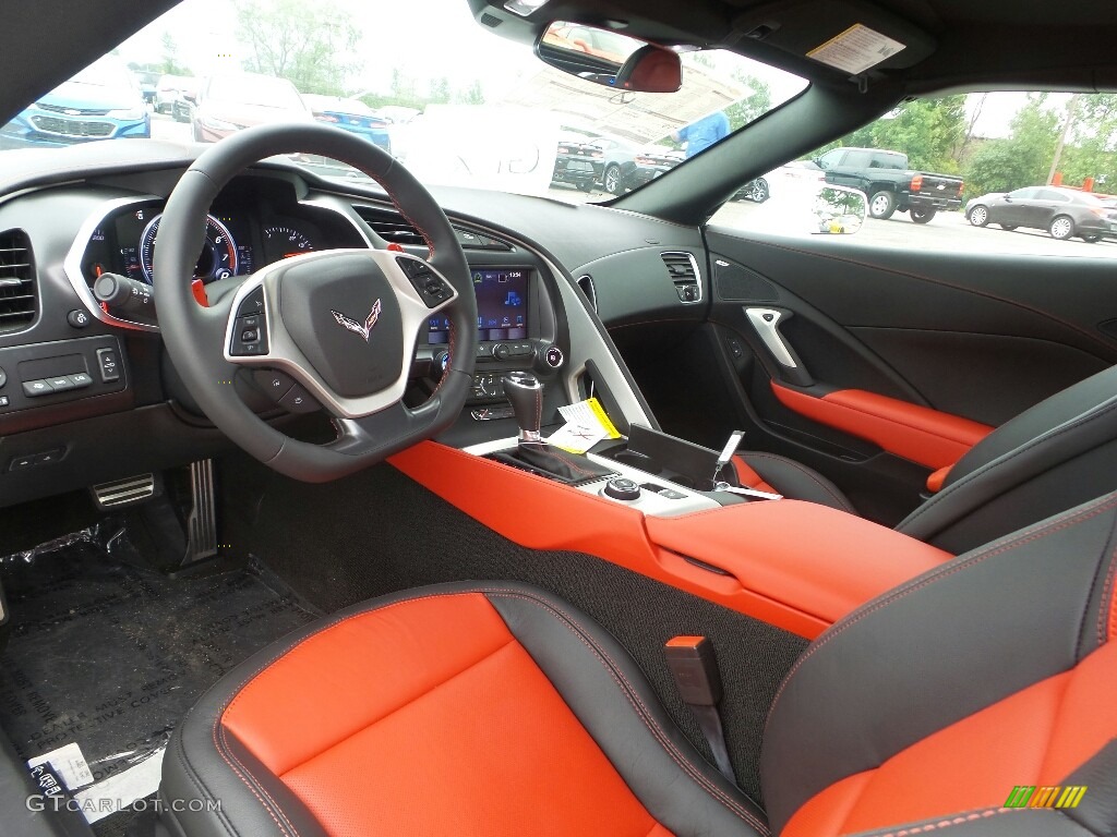 Adrenaline Red Interior 2017 Chevrolet Corvette Stingray Convertible Photo #115706613