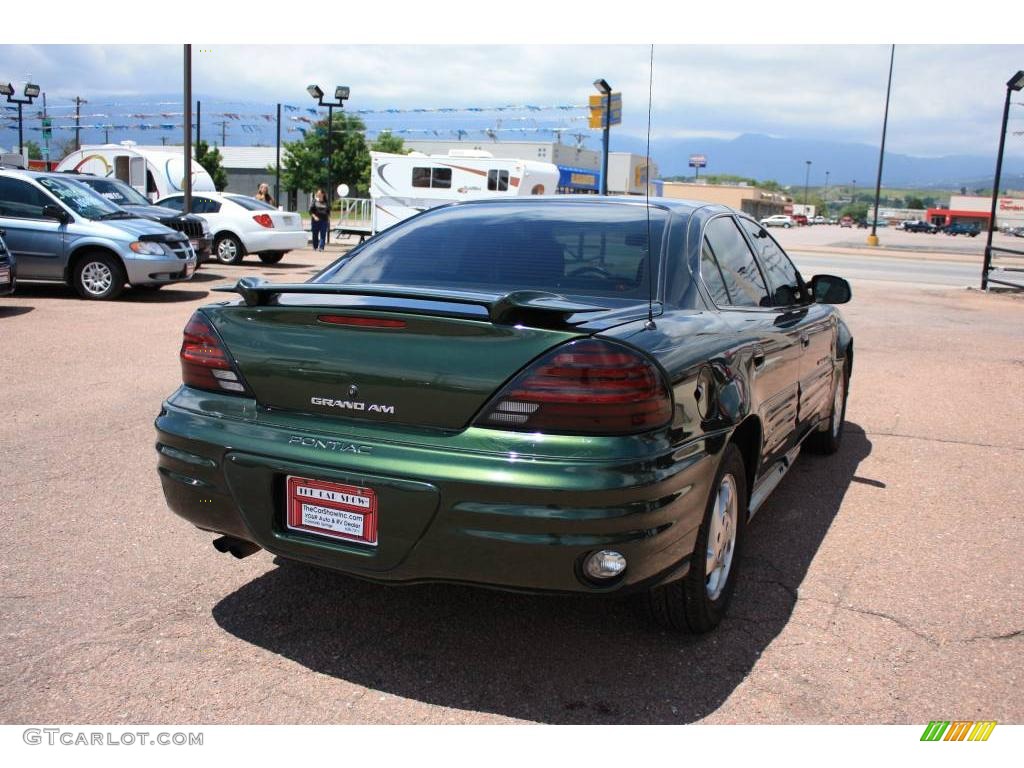 2000 Grand Am SE Sedan - Spruce Green Metallic / Dark Pewter photo #26