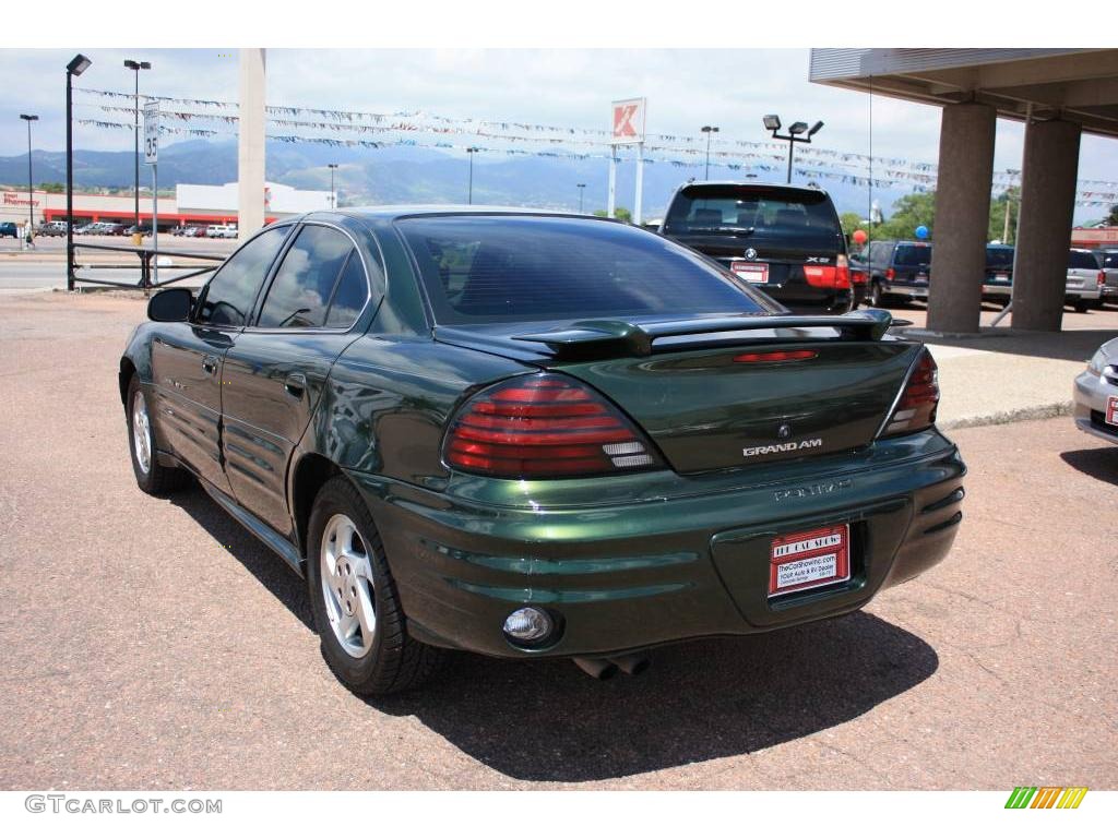 2000 Grand Am SE Sedan - Spruce Green Metallic / Dark Pewter photo #27