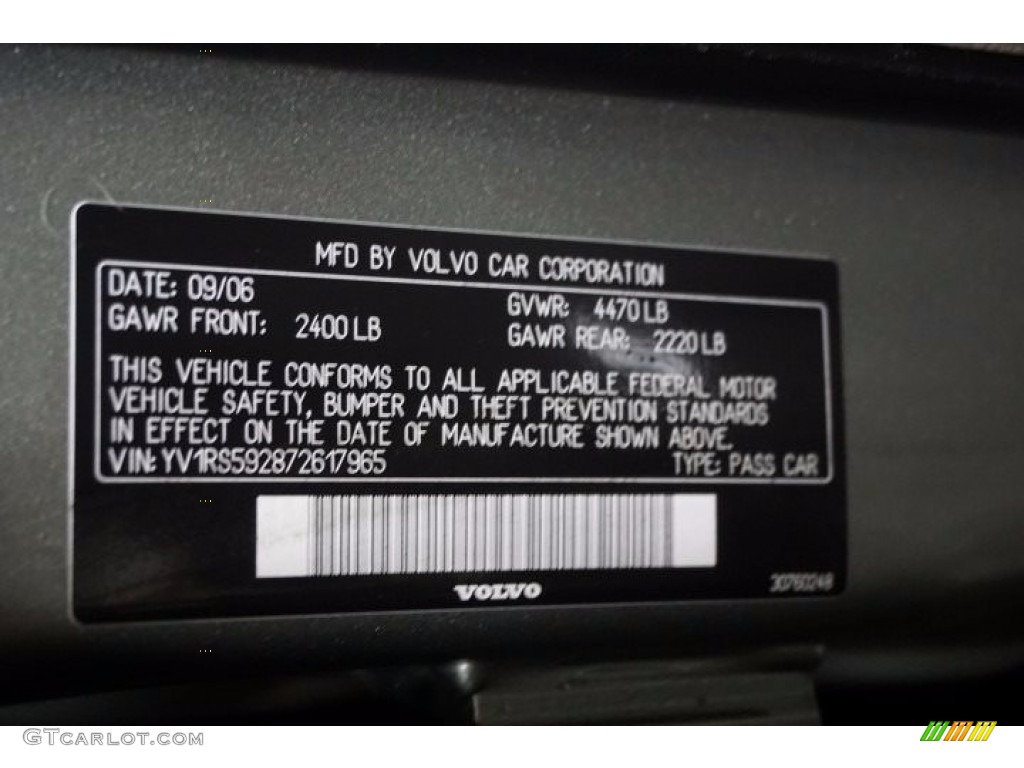 2007 S60 2.5T - Willow Green Metallic / Beige photo #14