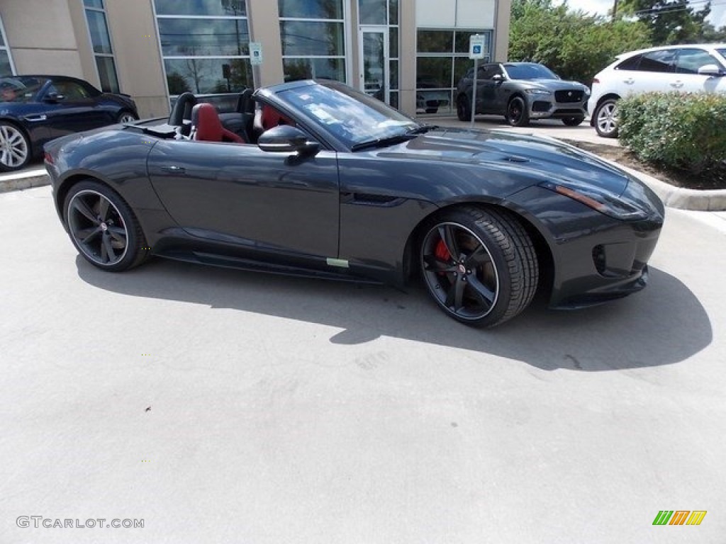 2017 F-TYPE Convertible - Storm Grey / Jet/Red Duotone photo #1