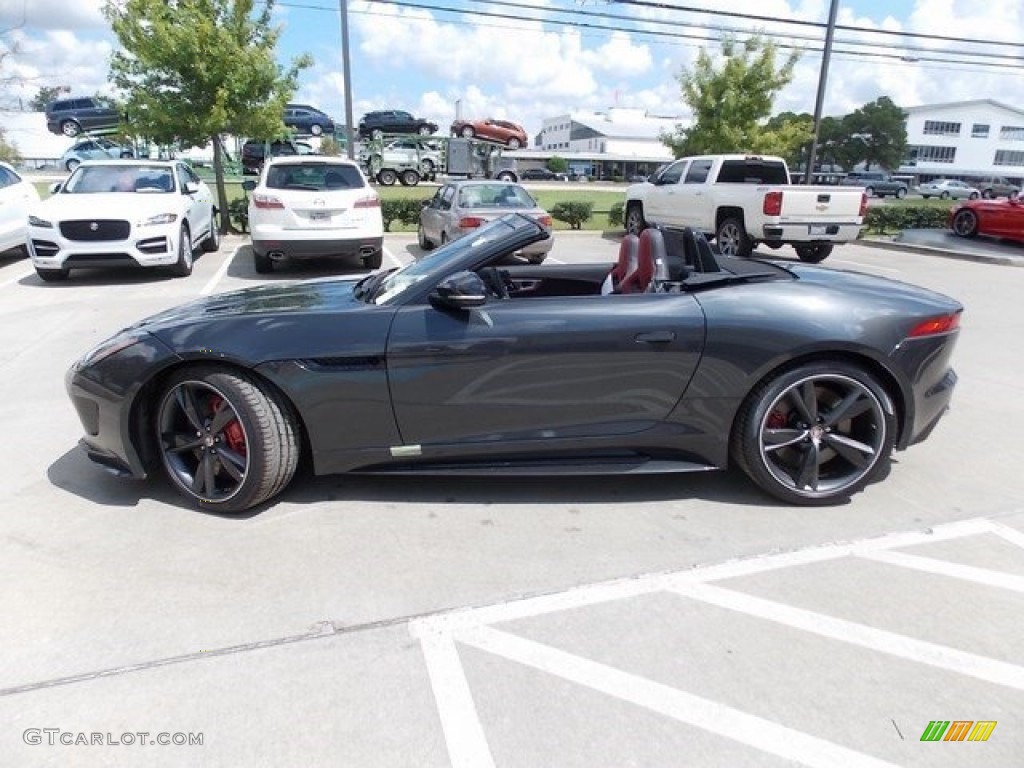 Storm Grey 2017 Jaguar F-TYPE Convertible Exterior Photo #115710003