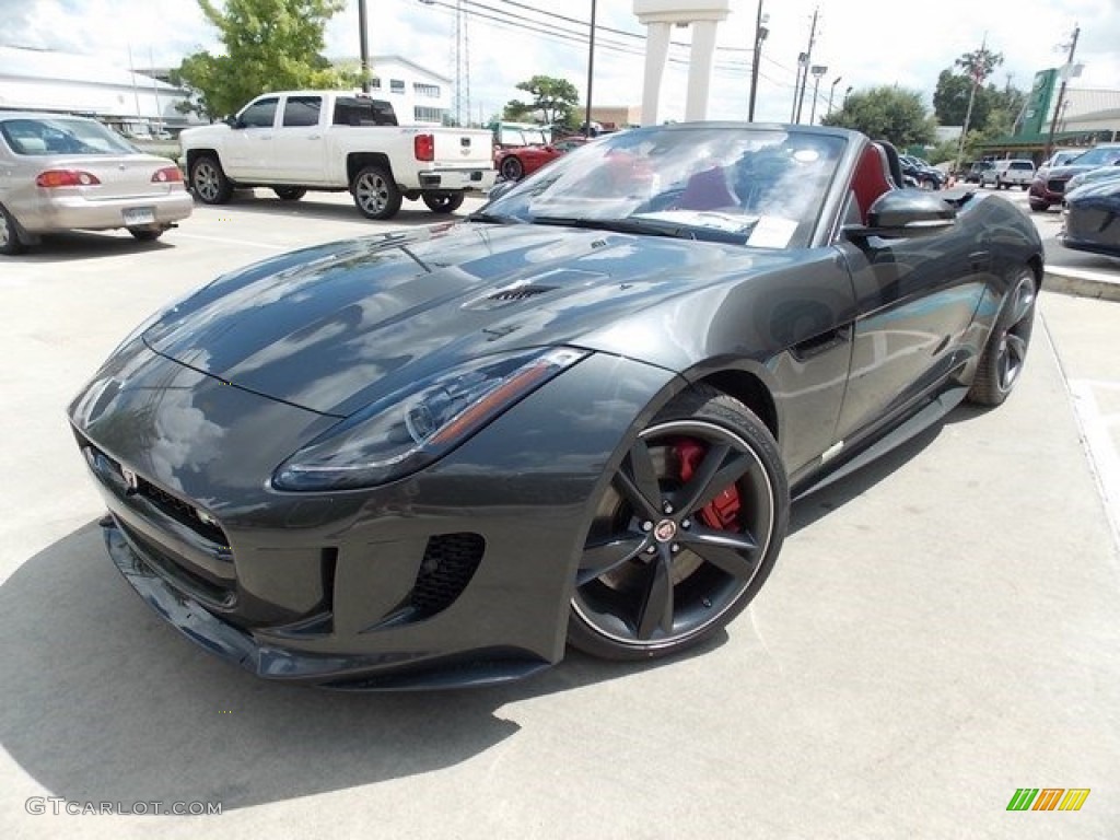 Storm Grey 2017 Jaguar F-TYPE Convertible Exterior Photo #115710024