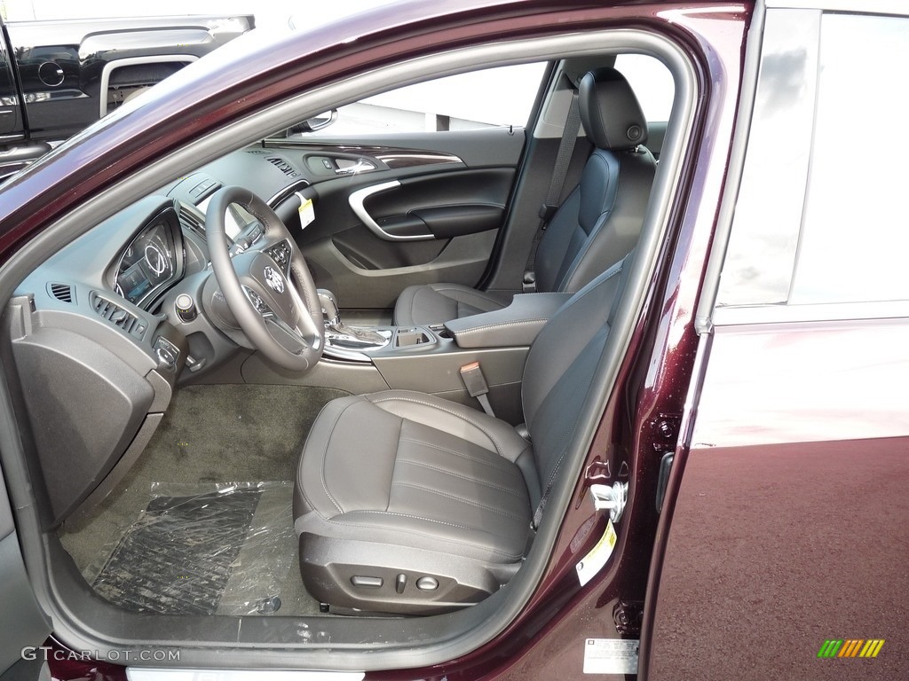 Ebony Interior 2017 Buick Regal AWD Photo #115711665