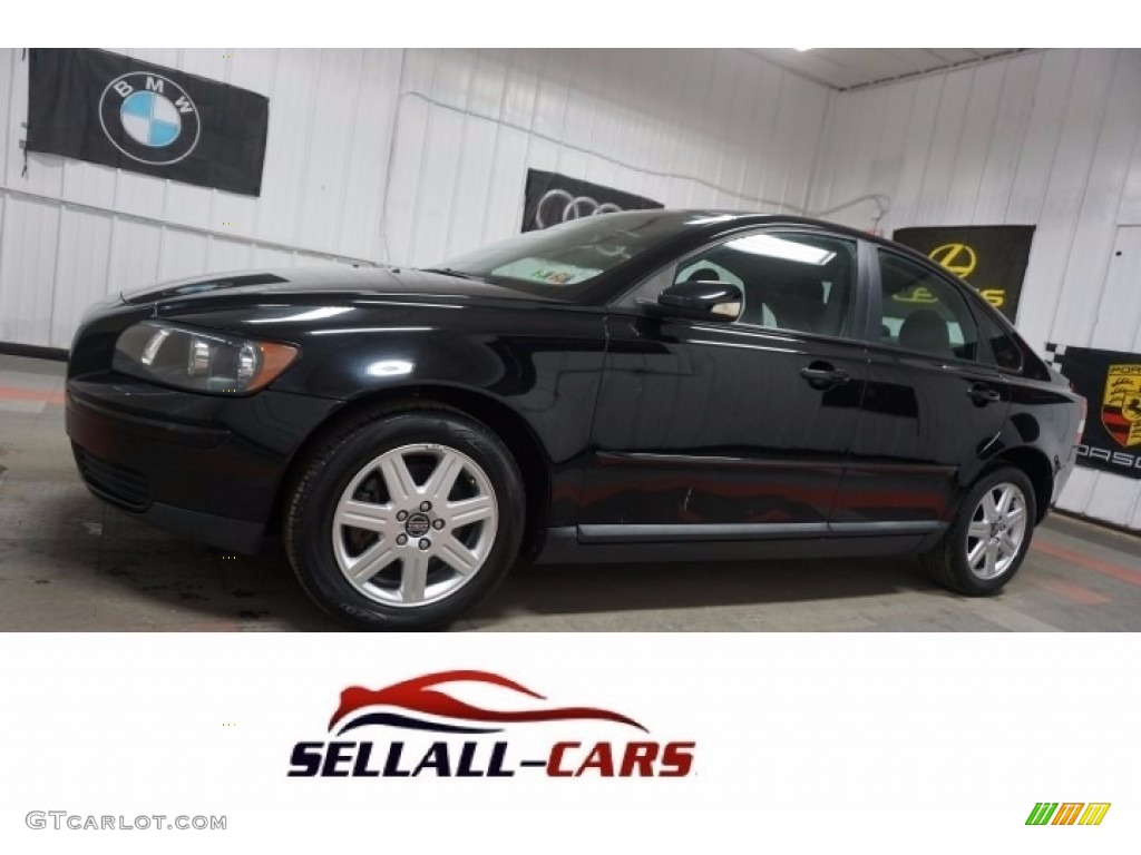 2006 S40 2.4i - Black / Off Black photo #1