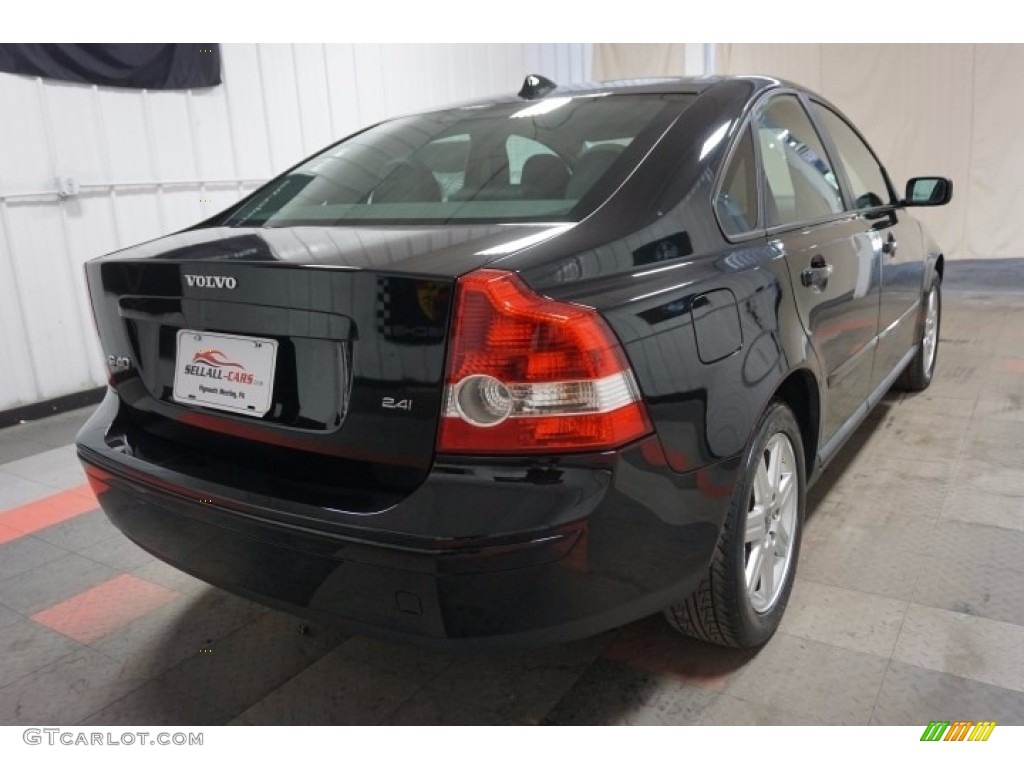 2006 S40 2.4i - Black / Off Black photo #8