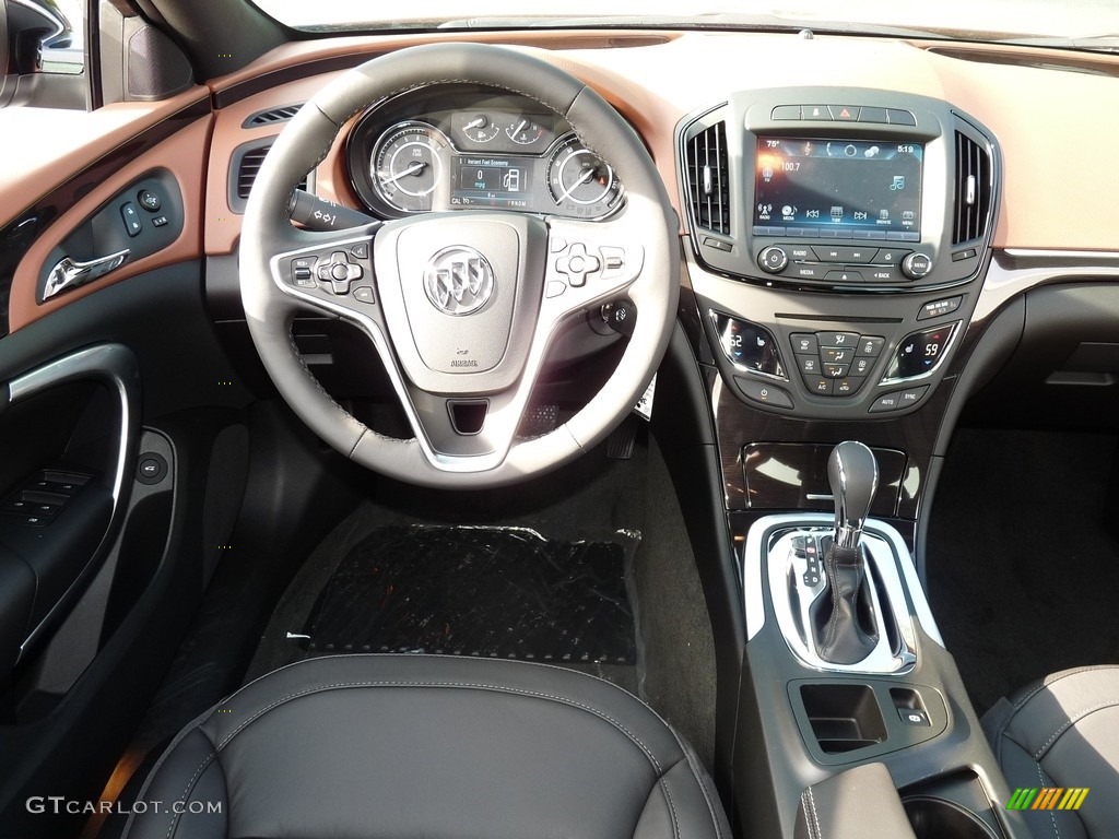 2017 Buick Regal Sport Touring Black/Saddle Dashboard Photo #115712490