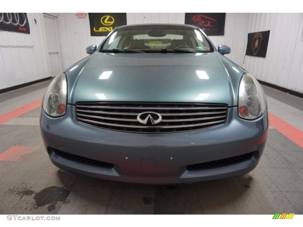 2005 G 35 Coupe - Lakeshore Slate Blue / Wheat photo #4
