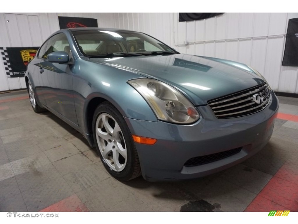 2005 G 35 Coupe - Lakeshore Slate Blue / Wheat photo #5