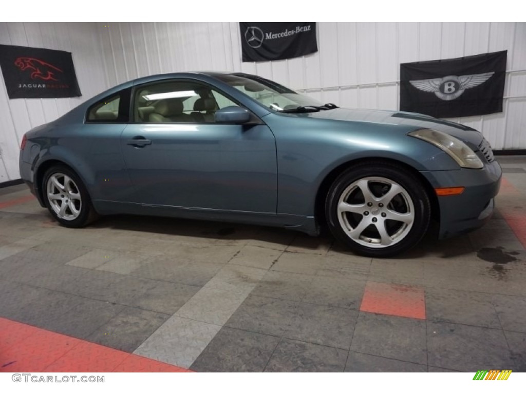 2005 G 35 Coupe - Lakeshore Slate Blue / Wheat photo #6