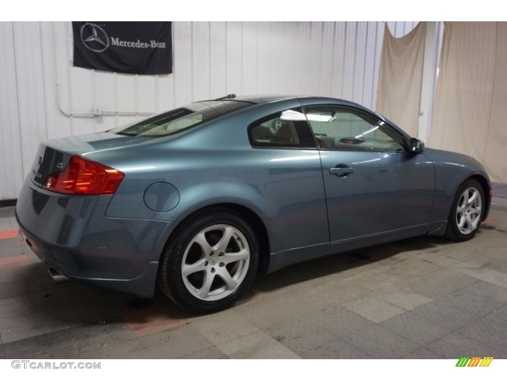 2005 G 35 Coupe - Lakeshore Slate Blue / Wheat photo #7