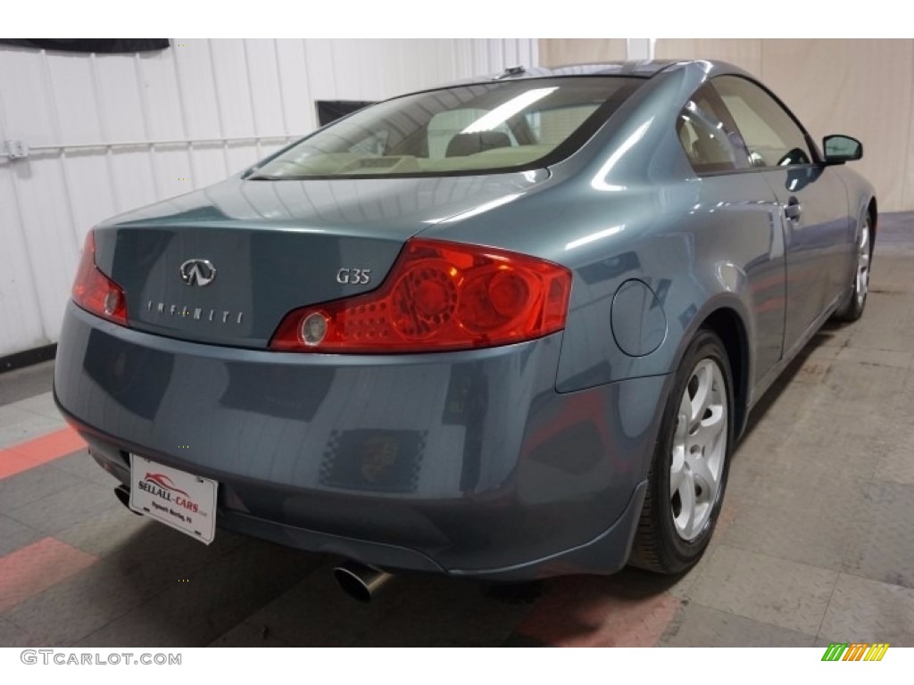 2005 G 35 Coupe - Lakeshore Slate Blue / Wheat photo #8
