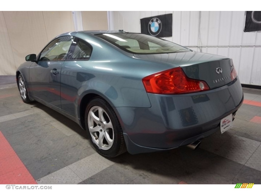 2005 G 35 Coupe - Lakeshore Slate Blue / Wheat photo #10