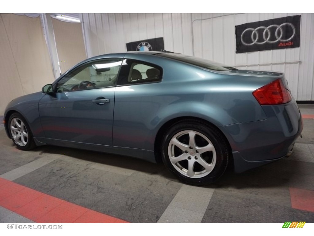 2005 G 35 Coupe - Lakeshore Slate Blue / Wheat photo #11