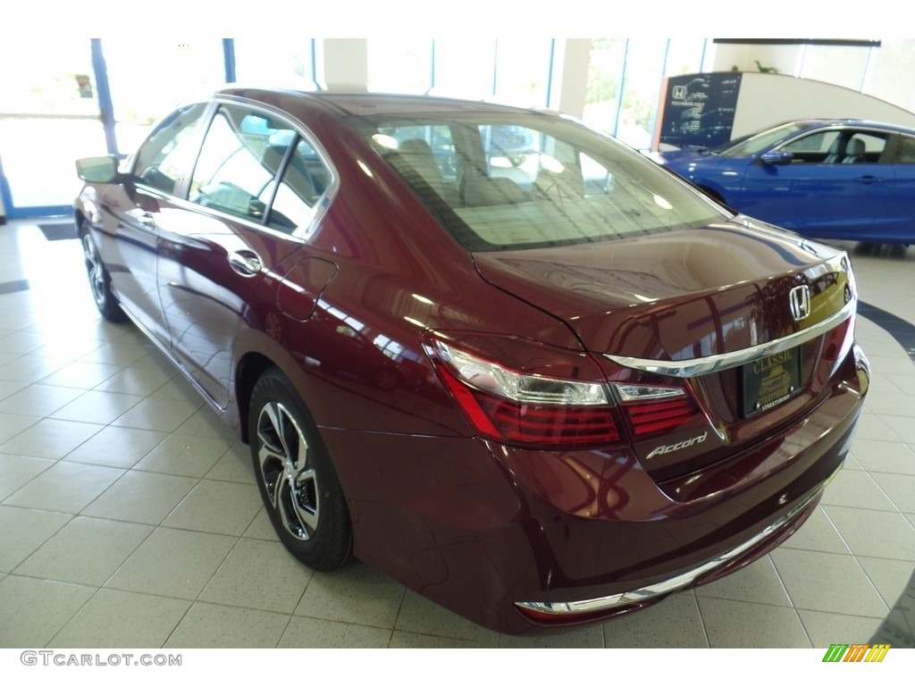 2016 Accord LX Sedan - Basque Red Pearl II / Ivory photo #2