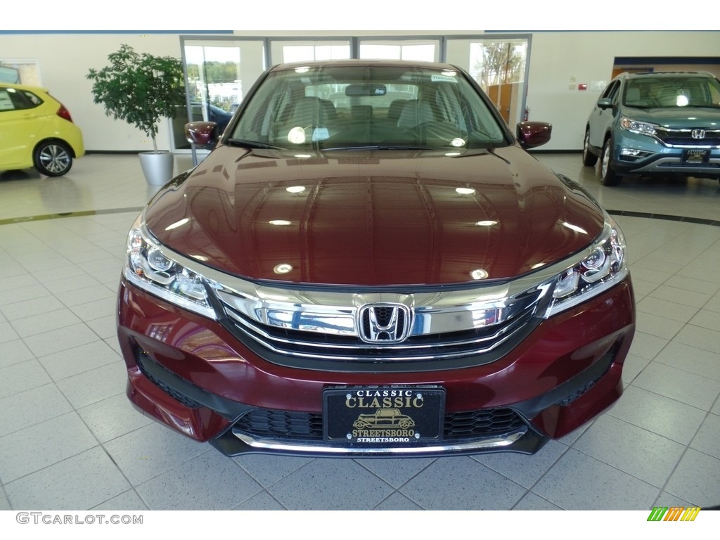 2016 Accord LX Sedan - Basque Red Pearl II / Ivory photo #3