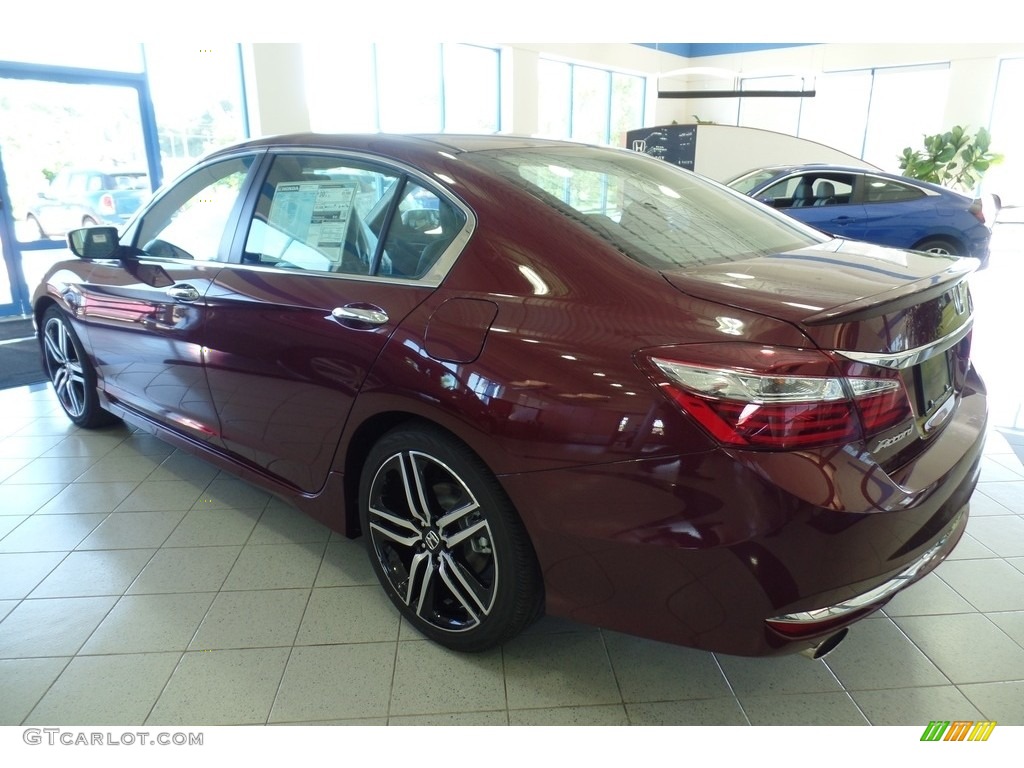2016 Accord Sport Sedan - Basque Red Pearl II / Black photo #2
