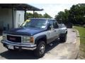 1994 Indigo Metallic GMC Sierra 3500 SL Extended Cab 4x4 Dually  photo #2