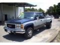 1994 Indigo Metallic GMC Sierra 3500 SL Extended Cab 4x4 Dually  photo #3