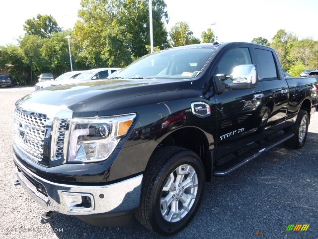 Magnetic Black 2017 Nissan TITAN XD SL Crew Cab 4x4 Exterior Photo #115717578
