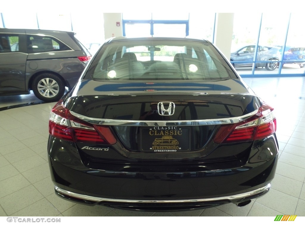 2016 Accord LX Sedan - Crystal Black Pearl / Black photo #4