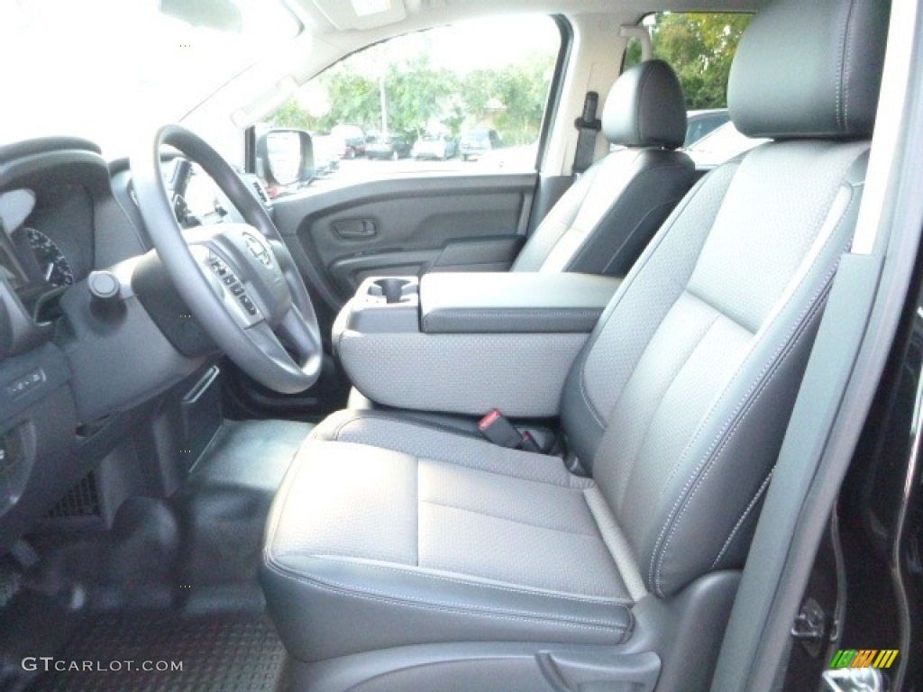 2017 TITAN XD S Crew Cab 4x4 - Magnetic Black / Black photo #10