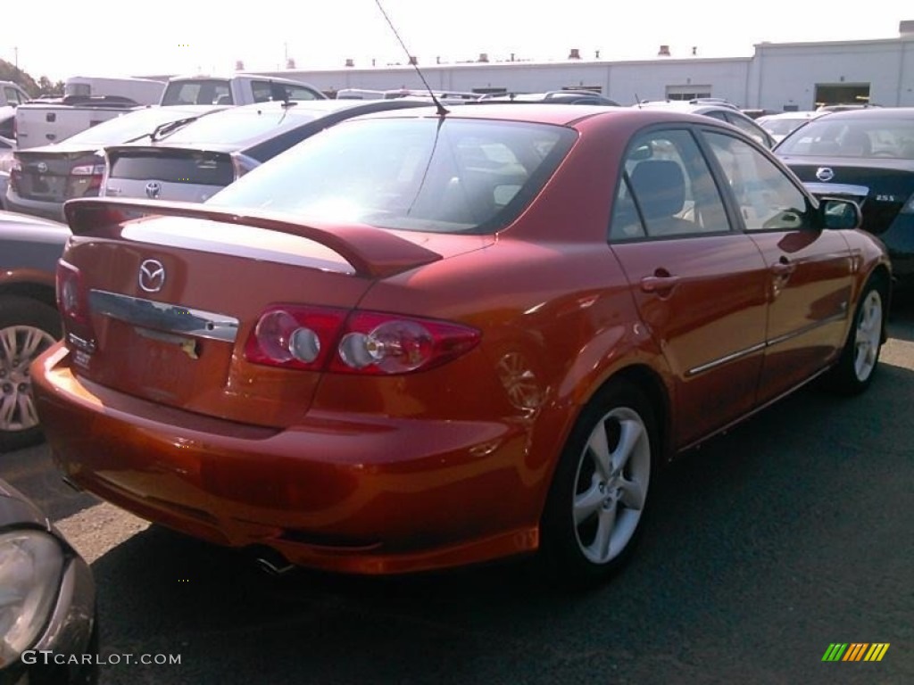 2004 MAZDA6 s Sedan - Blazing Copper Metallic / Black photo #2