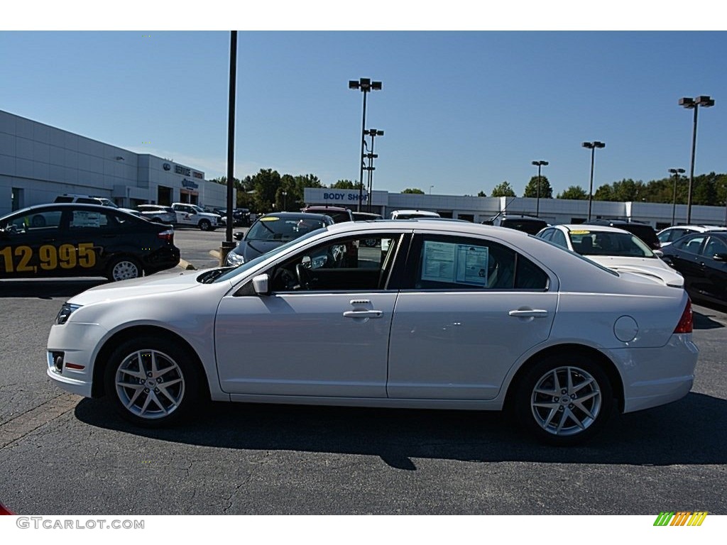 2012 Fusion SEL V6 - White Platinum Tri-Coat / Charcoal Black photo #6