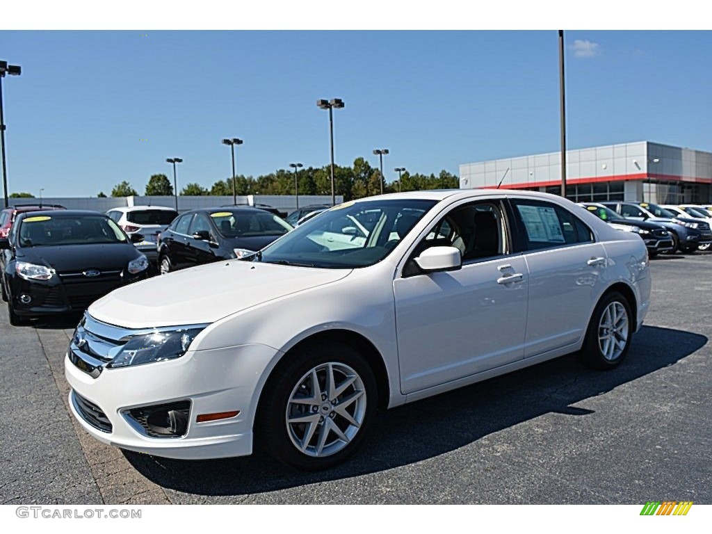 2012 Fusion SEL V6 - White Platinum Tri-Coat / Charcoal Black photo #7