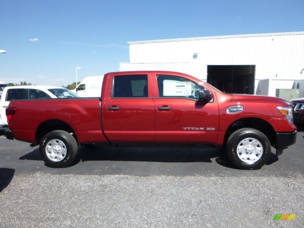 Cayenne Red 2017 Nissan TITAN XD S Crew Cab 4x4 Exterior Photo #115719597